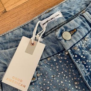 Good American rhinestone embellished jean.